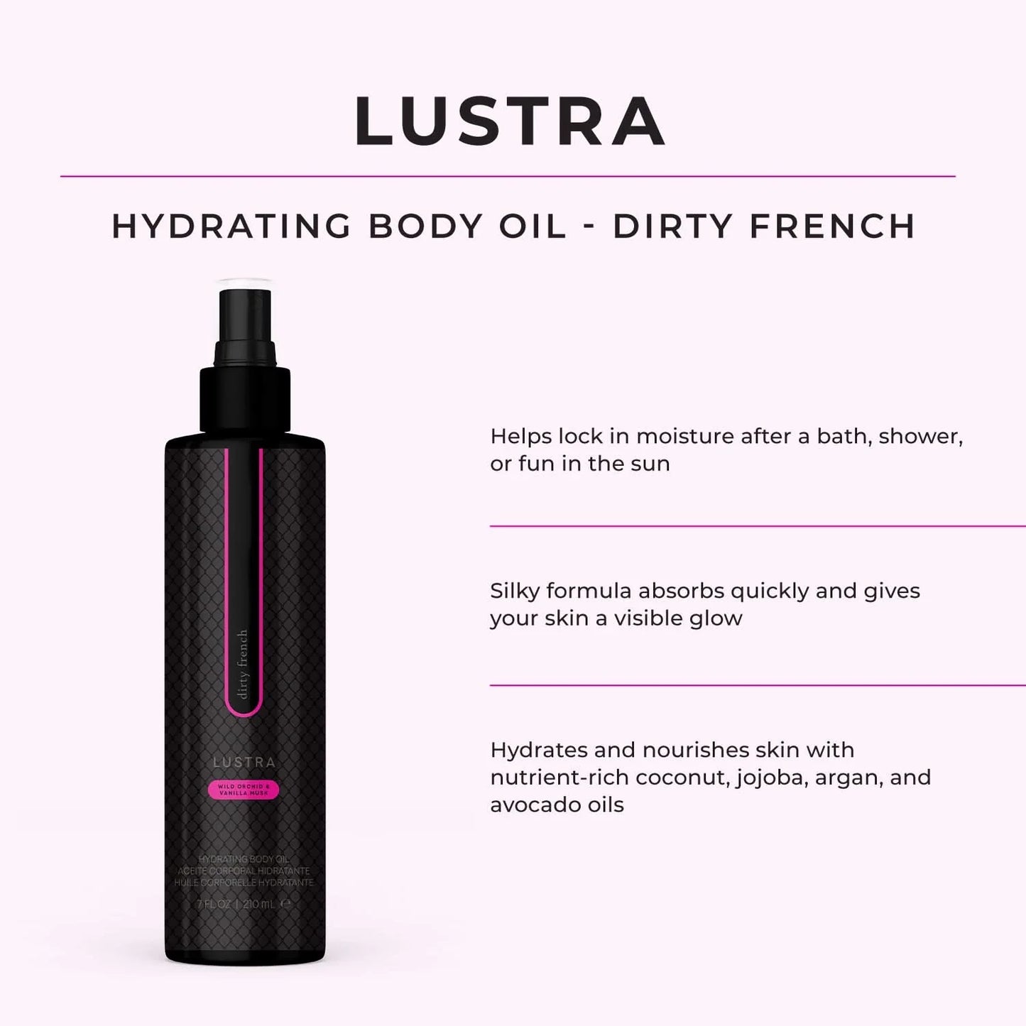 Lustra Hydrating Body Oil - Dirty French