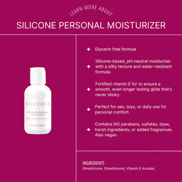 Silicone Personal Moisturizer Fortified with Vitamin E
