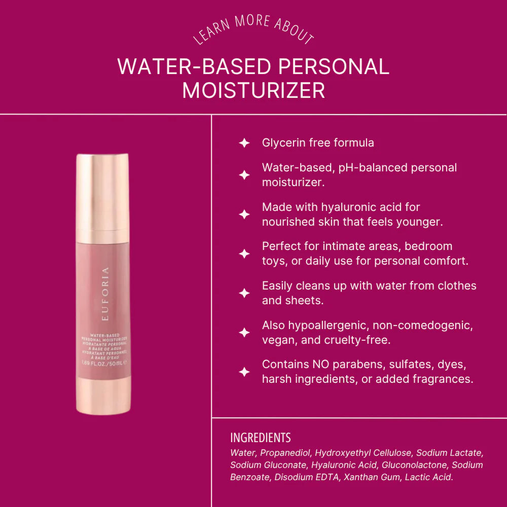 Water-Based Personal Moisturizer with HYALURONIC ACID